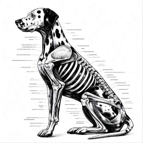 Preview for Dalmatian-dog-skeletal-diagram-aiold-template-30fdf