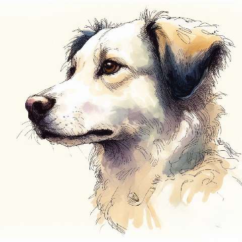 Preview for Dog-portrait-illustration-aiold-template-5a5b2