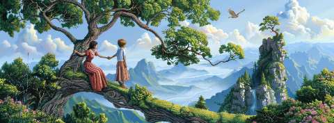 Preview for Serene-landscape-couple-mothers-day-template-164df