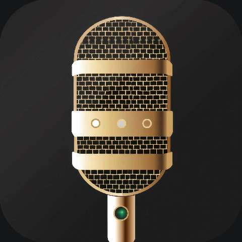 Preview for Gold-microphone-illustration-podcast-app-template-b7373