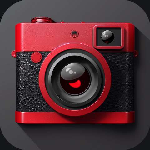 Preview for Red-camera-icon-camera-app-template-0b4b7