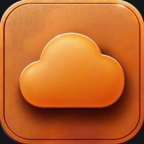 Preview for Orange-cloud-icon-design-cloud-app-template-af87f