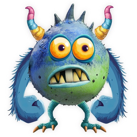 Preview for Colorful-cartoon-monster-illustration-silly-monster-template-99c7f