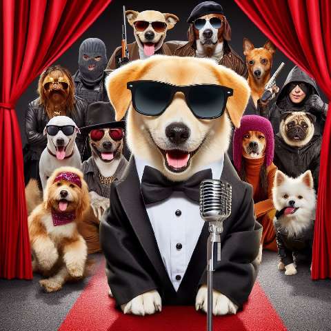 Preview for Canine-crooners-red-carpet-aifashion-template-3a1ed
