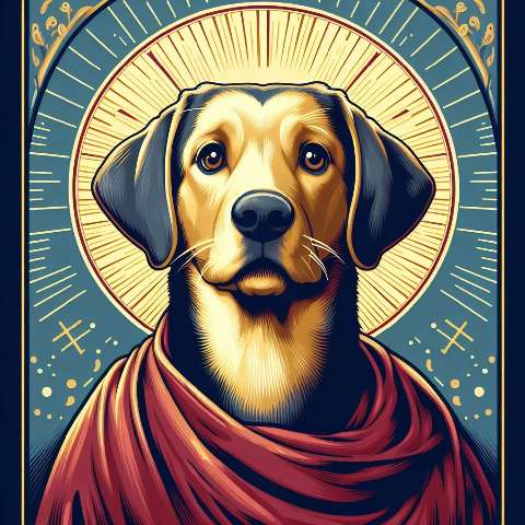 Preview for Saint-dog-icon-aiold-template-25e76