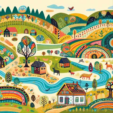 Preview for Folk-art-landscape-illustration-aiold-template-15acb