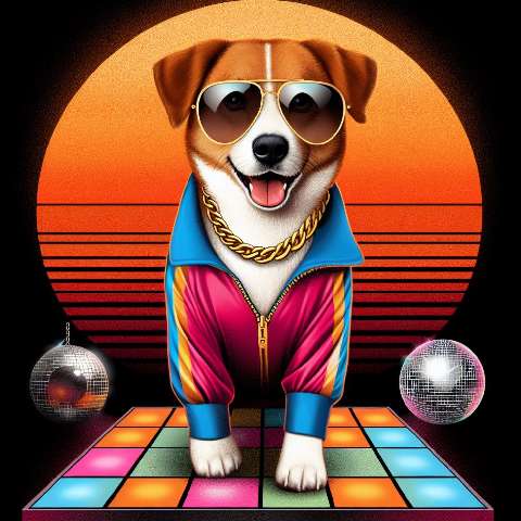 Preview for Disco-dog-dance-floor-fun-aifashion-template-b9341