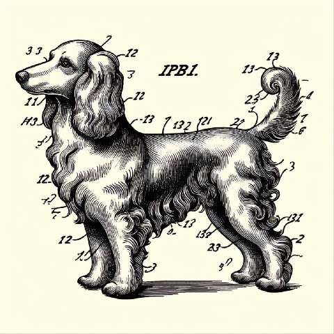 Preview for Cocker-spaniel-patent-drawing-aiold-template-8ed2c