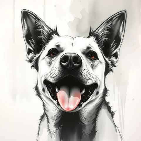 Preview for Happy-dog-illustration-aiold-template-467a1