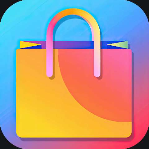 Preview for Colorful-shopping-bag-icon-colorful-app-template-0baff