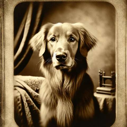 Preview for Vintage-dog-portrait-aiold-template-85623