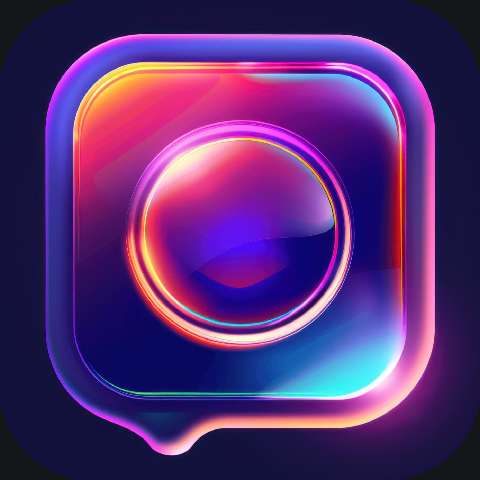 Preview for Instagram-neon-logo-chat-app-template-74d1d