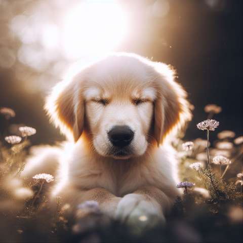 Preview for Golden-retriever-puppy-serene-field-aiold-template-d0d88