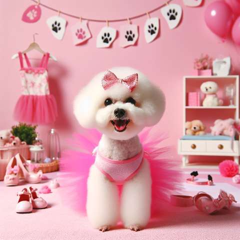 Preview for White-dog-pink-outfit-aifashion-template-1adb2