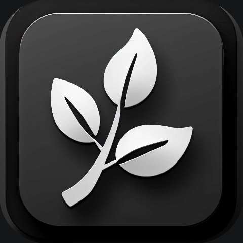 Preview for Silver-leaf-icon-design-dark-alloy-template-9f12e