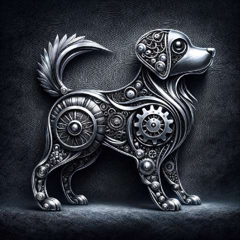 Preview for Steampunk-dog-sculpture-art-aiold-template-b299a