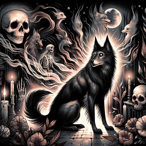 Preview for Mystical-black-wolf-illustration-aiold-template-0ae57