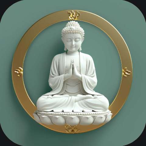 Preview for Serene-buddha-statue-meditation-app-template-d3b02