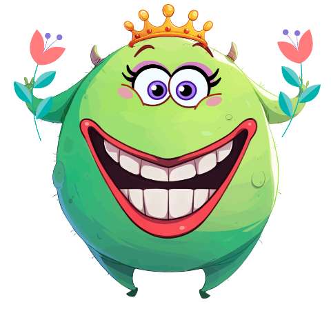 Preview for Cartoon-princess-monster-silly-monster-template-fca7e