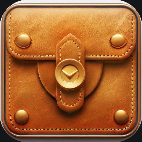 Preview for Leather-pouch-icon-design-wallet-app-template-16840