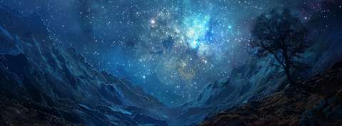 Preview for Night-sky-over-mountains-astrophotography-cover-template-82c52