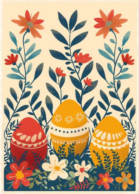 Preview for Easter-eggs-floral-garden-template-f6d97