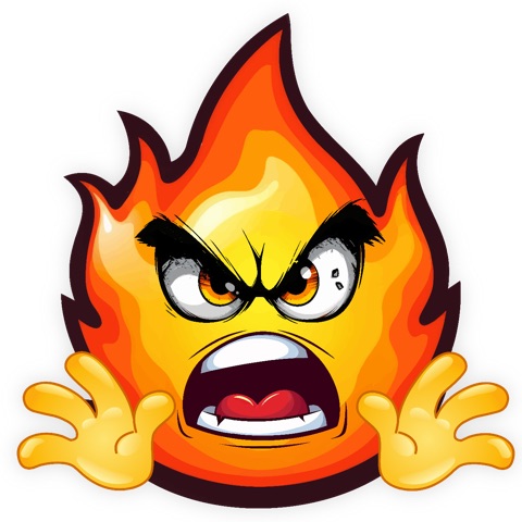 Preview for Angry-flame-cartoon-character-emoji-creatures-template-b50eb