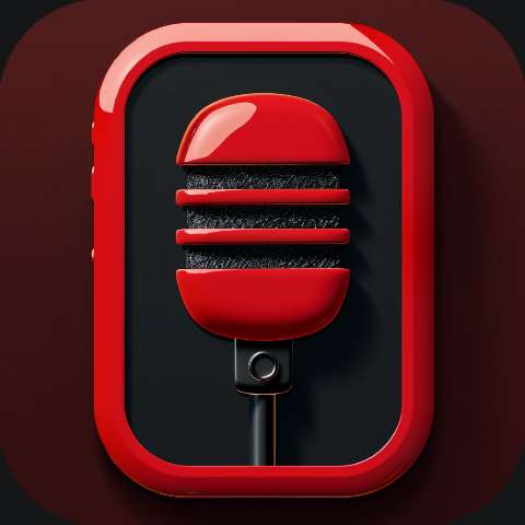 Preview for Red-microphone-icon-podcast-app-template-8b5ef