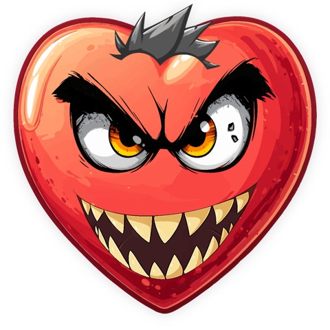 Preview for Scary-heart-illustration-emoji-creatures-template-95fb8