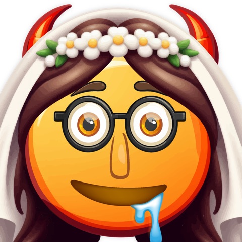 Preview for Cartoon-bride-emoji-emoji-creatures-template-9a8e3
