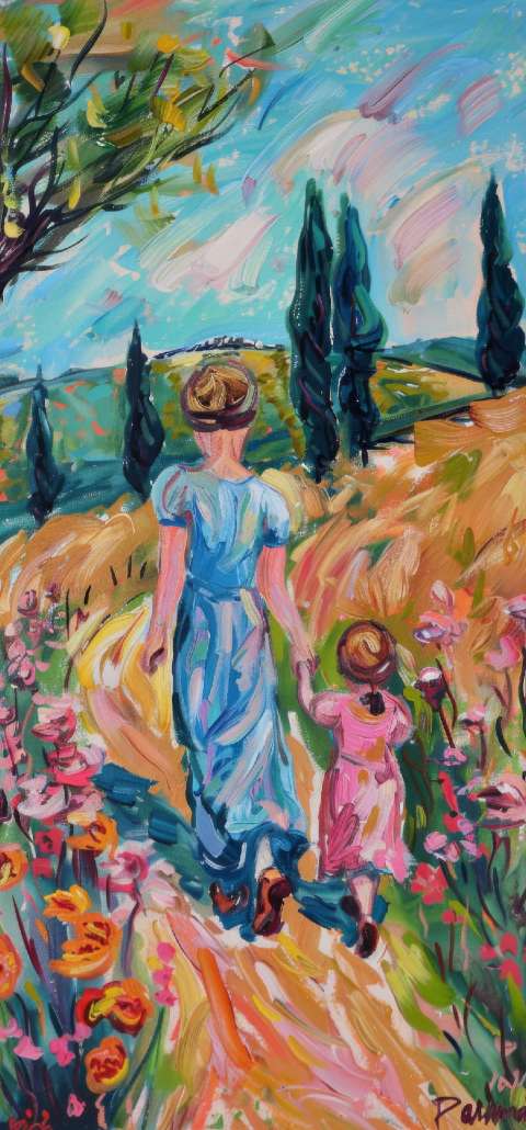 Preview for Mother-child-impressionist-painting-mothers-day-template-8dee5