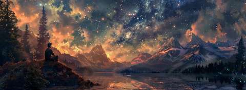 Preview for Serene-mountain-landscape-under-starry-night-sky-astrophotograph-1a355