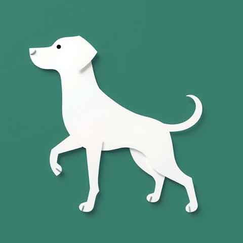 Preview for White-dog-illustration-green-background-aiold-template-fc6e8