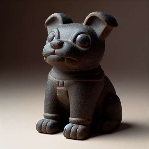 Preview for Dark-stone-dog-sculpture-aiold-template-e4d1c