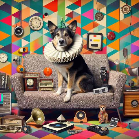 Preview for Vintage-tech-dog-decor-aiold-template-aaed9