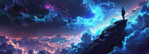 Preview for Mountain-peak-starry-sky-astrophotography-cover-template-fa4f7