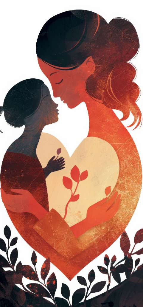 Preview for Mother-child-love-illustration-mothers-day-template-bfbdd