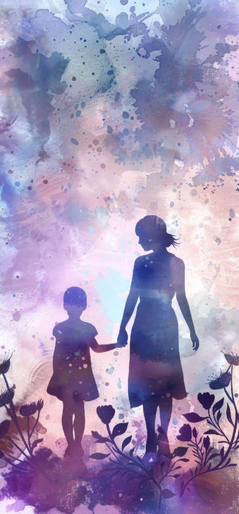 Preview for Mother-child-silhouette-art-mothers-day-template-0b3ab