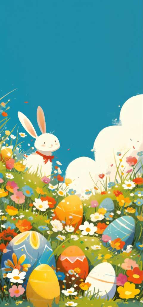 Preview for Easter-egg-hunt-illustration-easter-phone-template-08626