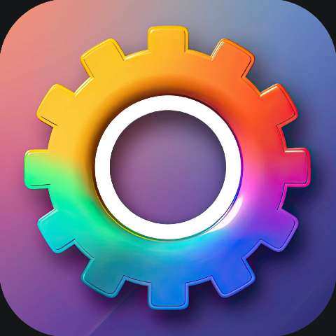 Preview for Rainbow-gear-icon-design-settings-app-template-3be48