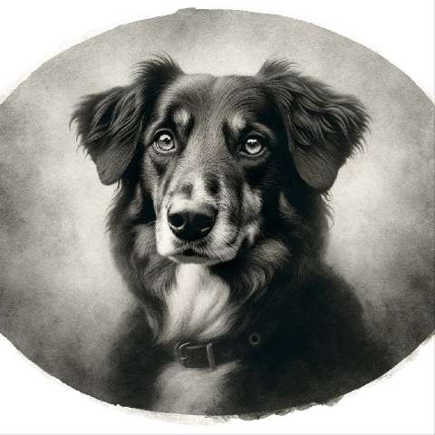 Preview for Monochrome-dog-portrait-aiold-template-ca2c3