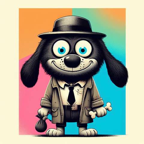Preview for Cartoon-dog-detective-illustration-aiold-template-3a905