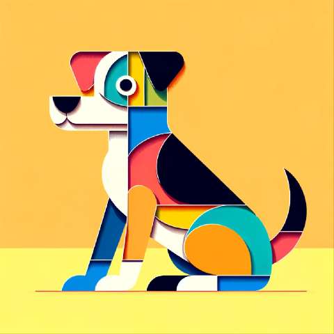 Preview for Colorful-dog-illustration-aiold-template-ebba8