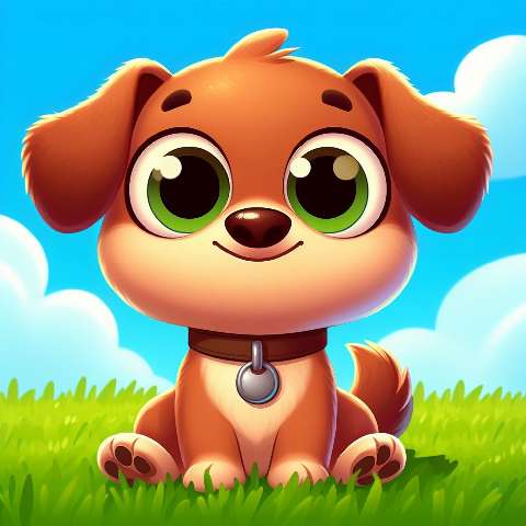 Preview for Cartoon-dog-happy-field-aiold-template-cf987