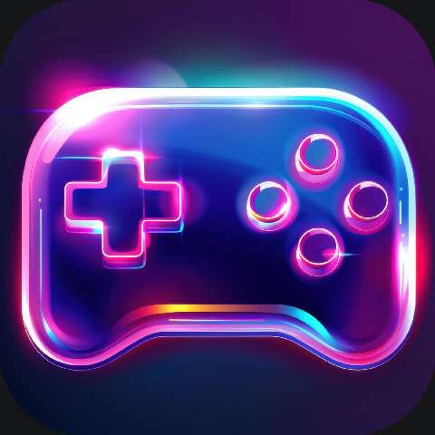 Preview for Neon-game-controller-illustration-video-game-template-a3e02