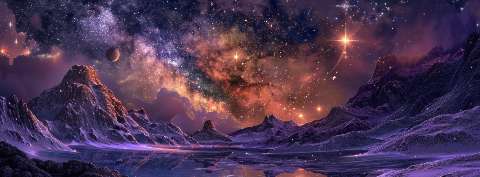 Preview for Cosmic-landscape-galaxy-mountains-astrophotography-cover-templat-ffb47