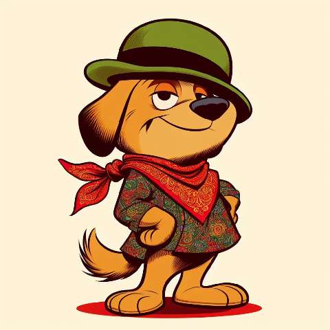 Preview for Stylish-cartoon-dog-illustration-aiold-template-87fb6