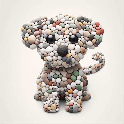 Preview for Pebble-puppy-sculpture-aiold-template-f547d