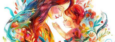 Preview for Mother-child-watercolor-art-mothers-day-template-8ed83