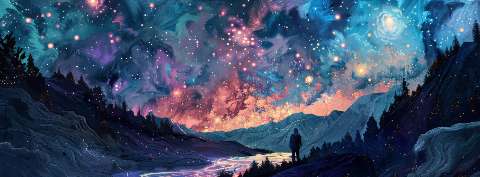 Preview for Cosmic-landscape-art-astrophotography-cover-template-5465c